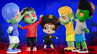 Police Officer vs Zombie song  More Nursery Rhymes and kids song  Sim Song [upl. by Ettevy]