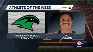 KMBC HyVeePepsi Athlete of the Week RJ Collins Staley High School [upl. by Ekim339]