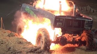 KAUFMAN MUD TRUCK EXPLODES INTO FLAMES [upl. by Aniez]