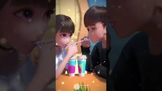 Love romantic cartoon animation status video 😘 hug❤️ couple goals status Lip kiss couple caring miss [upl. by Esile750]