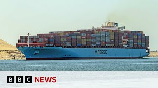 Shipping firms stop Red Sea routes after attacks  BBC News [upl. by Hoshi]