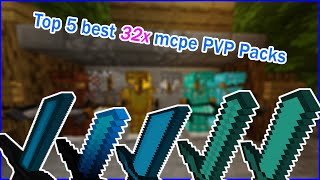 TOP 5 MCPE 32x PvP Texture Packs FPS FRIENDLY MCPE Windows 10 116 [upl. by Lejeune526]