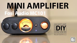 Fosi Audio MC101 Mini Amplifier Review  Bluetooth 53 with VU Meter [upl. by Layne]