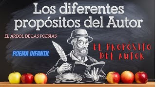 El Propósito del Autor  Poema educativo para niños [upl. by Anidan]