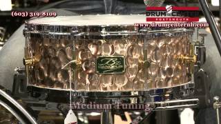 Canopus Hammered Bronze Snare Drum  55x14 [upl. by Nell248]