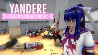 Killing Everyone but I have limited laughs  Yandere Simulator Demo [upl. by Suhail]