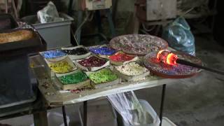 How Murano Millefiori Glass Is Made In A Glass Factory In Venice Italy [upl. by Henryson]