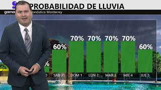 El clima en Monterrey hoy 30 de agosto de 2024 Gamavisión Noticias [upl. by Melan]