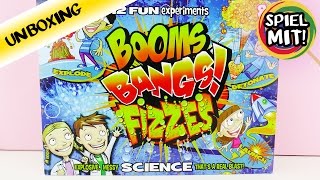 BOOM BANGS FIZZES Heftiger Experimentierkasten für Kinder  Experimente zuhause selber machen [upl. by Bannister]