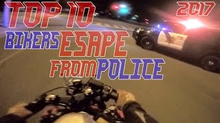 TOP 10 Cops VS Bikers ESCAPE Police Chase Motorcycles GETAWAY Running From Cops On Motorcycle Videos [upl. by Ahseiyt972]