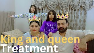 Mama pappa ko aj king aur queen treatment diya  bht khush ho gaye [upl. by Taam454]