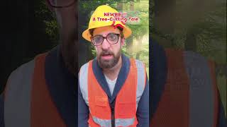 Newbie and chainsaw fails fail construction workers constructionfail workerfails adamrose [upl. by Ayotak715]