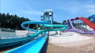 LoopingRocket Waterslide  AquaColors Poreč Croatia [upl. by Natsrik]