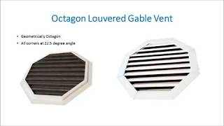 Louvered Gable Vent [upl. by Derwin]