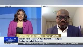 Ghanaian government on verge of shutdown over impasse in parliament [upl. by Curson]