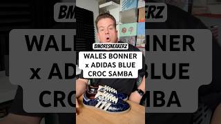 SNEAKERPEEK  ADIDAS x Wales Bonner Blue CrocEmbossed Samba [upl. by Htebsil]