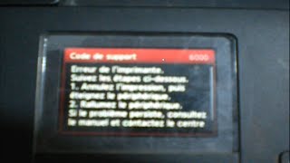 code de support 6000 canon pixma mg5750 erreur de limprimante suivez les etapes cidessous [upl. by Quickel]