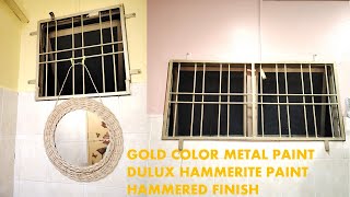 GOLD METAL PAINT DULUX HAMMERITE [upl. by Dillon]