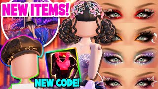 NEW FREE CODE Item MAKEUP RUNWAY amp MORE in DRESS TO IMPRESS LEAKS  DTI [upl. by Vivienne993]