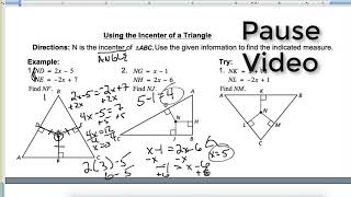 62 Incenter and Circumcenter of Triangles [upl. by Danuloff]