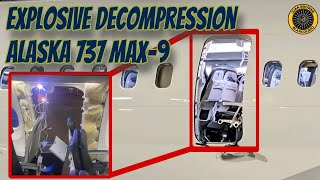 Alaska 1282 Portland 7379 MAX Door Plug Failure 5 January 2024 [upl. by Chaddie]