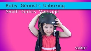 UNBOXING THE SMITH OPTICS VANTAGE SNOW HELMET WITH BABY GEARIST [upl. by Hasan]