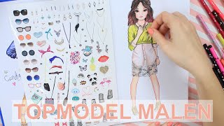 How to Draw Miju amp Hayden  TOPModel Malbuch mit Stifte Set  Anfänger Tutorial  Foxy Draws [upl. by Johannessen200]