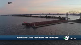 US Coast Guard explains how Great Lakes freighters are inspected [upl. by Ecinehs]