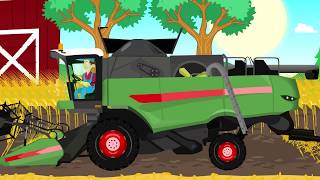 Vide Farmers adventures  Fairy tales Tractors combine harvesters and other agricultural machinery [upl. by Scammon]