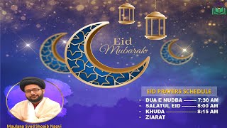 Dua e Nudba amp Eid Prayers [upl. by Evelina]