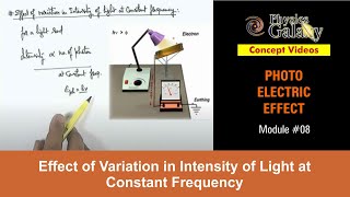 Class 12 Physics  Photoelectric Effect  8 Effect of Light Intensity Variation  For JEE amp NEET [upl. by Nedaj]