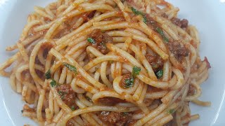 SPAGETTİ TARİFİ 🍝KIYMALI🤌✅ [upl. by Lladnor]