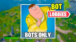 How To Get BOT LOBBIES in Fortnite Chapter 5 Bot Lobby Tutorial [upl. by Antonetta607]