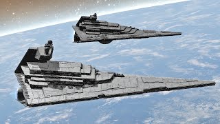 Imperial Fleet vs Xyston Star Destroyers  Star Wars Empire At War Remake  NPC Wars [upl. by Erihppas818]