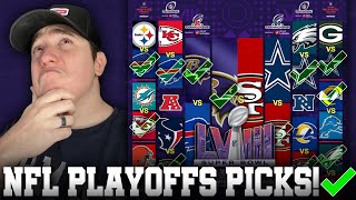 2024 NFL PLAYOFF BRACKET PREDICTIONS🚨🏈 Who will win each game And the SUPER BOWL [upl. by Ytirehc]