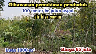 Tanahmurah❗️Cocok buat hunian 100 meter ke jalan aspal‼️Harga 65 jutaLuas 1000 m2 [upl. by Kassel]