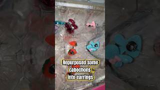 Repurposing an egg carton amp turning Cabochons into earrings [upl. by Karlow]