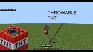 How to make throwable TNT in MinecraftJAVA [upl. by Eico]