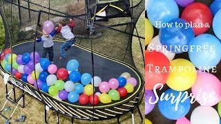 SURPRISE How to plan a Springfree trampoline surprise [upl. by Allyn]