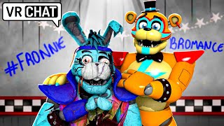 Glamrock Freddys BROMANCE with Glamrock Bonnie FRONNIE in VRCHAT [upl. by Lleynod]