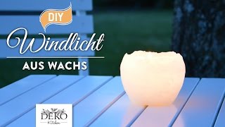 DIY hübsche Windlichter aus Wachs selber machen How to  Deko Kitchen [upl. by Braasch]