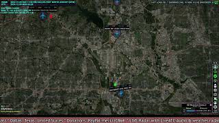 LIVE Air traffic amp weather radar via SkyGlass Dallas Texas United States [upl. by Aerdnaxela]