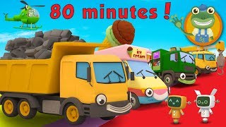 Dylan The Dump Truck and More Trucks For Kids  Geckos Garage [upl. by Nnaihs]