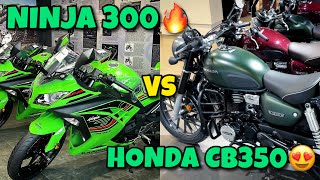 New Video 2024 KAWASAKI NINJA 300 vs HONDA CB300🔥Know which is better😍Complete information [upl. by Rubia]