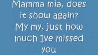 ABBA Mamma Mia lyrics [upl. by Delora]