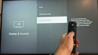 Amazon Fire TV Stick How to Adjust AV Sync Tuning Tutorial For Beginners [upl. by Nylek]