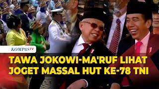 FULL Pecah Joget Massal di HUT ke78 TNI Panglima TNI Turun Bikin Jokowi dan Maruf Amin Tertawa [upl. by Priest]