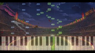 Patrick Doyle  The Quidditch World Cup Synthesia Piano Tutorial [upl. by Pia]