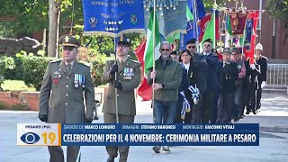 Celebrazioni per il 4 novembre cerimonia militare a Pesaro [upl. by Gualterio]