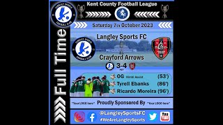 Langley Sports 34 Crayford Arrows 07102023 Goal Highlights IRCC [upl. by Lennej]